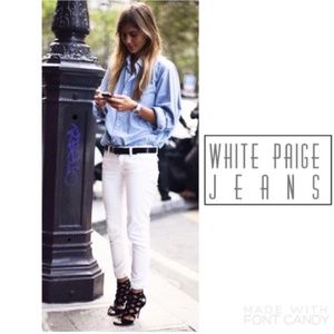 🎉HOST PICK🎉 Paige White Roxbury Cropped Jeans 28